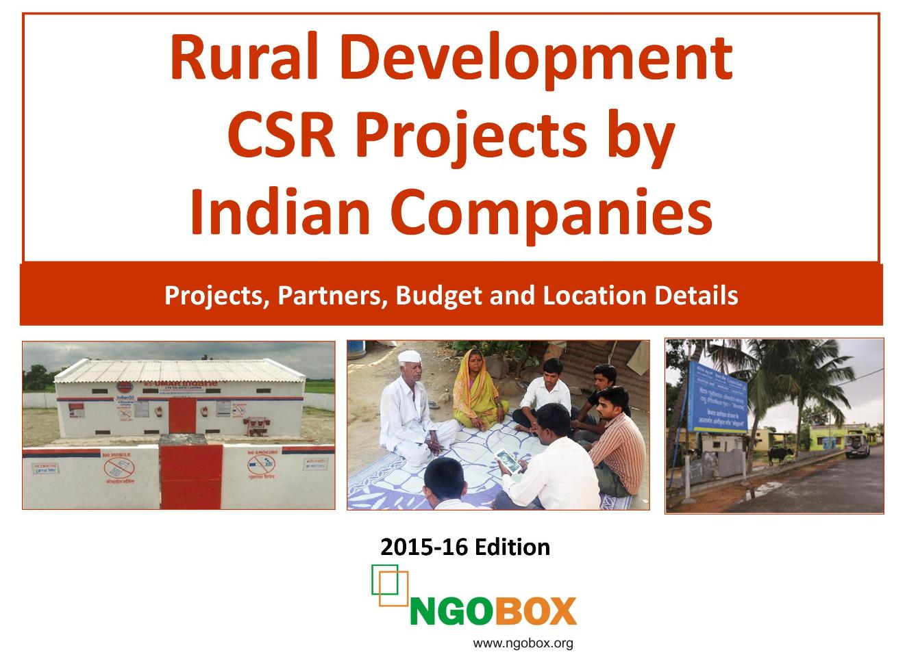 Rural Development CSR Projects by Indian Companies